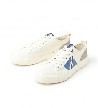 Pepe Jeans Gevulkaniseerde Sneakers Allen Vlag wit