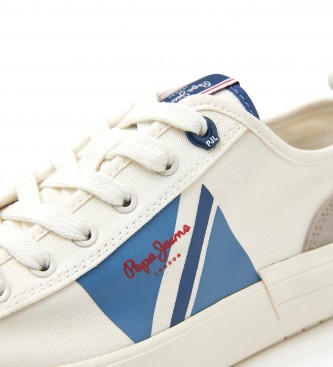 Pepe Jeans Sneakers Vulcanises Allen Flag blanc