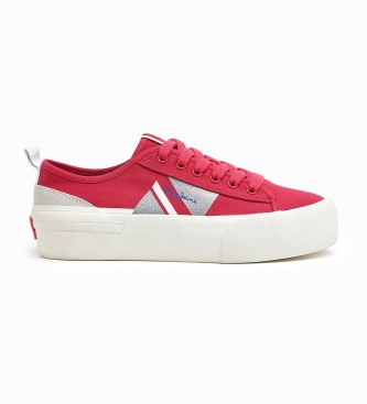 Pepe Jeans Vulcanised Sneakers Allen Flag red