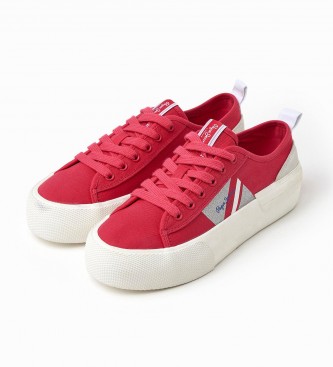 Pepe Jeans Vulcanised Sneakers Allen Flag red