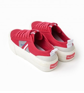 Pepe Jeans Vulcanised Sneakers Allen Flag red