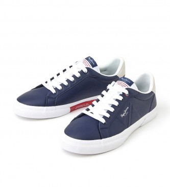 Pepe Jeans Vulkanisierte Turnschuhe Kenton Flag navy