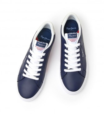 Pepe Jeans Scarpe vulcanizzate con bandiera Kenton blu scuro