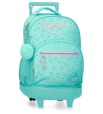 Pepe Jeans Nora turquoise backpack