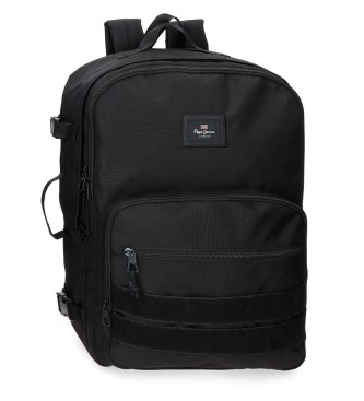 Pepe Jeans Plecak 44cm Aris Evergreen czarny