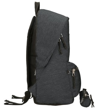 Pepe Jeans Aris Evergreen mrkgr ryggsck med fodral