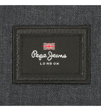 Pepe Jeans Aris Evergreen mrkgr ryggsck med fodral