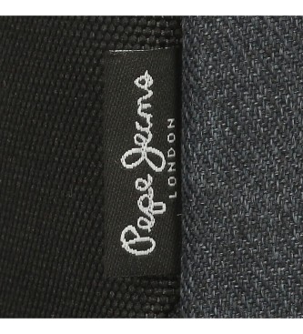 Pepe Jeans Aris Evergreen mrkgr ryggsck med fodral