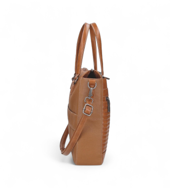 Pepe Jeans Borsa per laptop Adaptive 2C. Marrone motociclista
