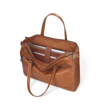 Pepe Jeans Borsa per laptop Adaptive 2C. Marrone motociclista