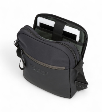 Pepe Jeans Borsa a tracolla nera per tablet Sail Up