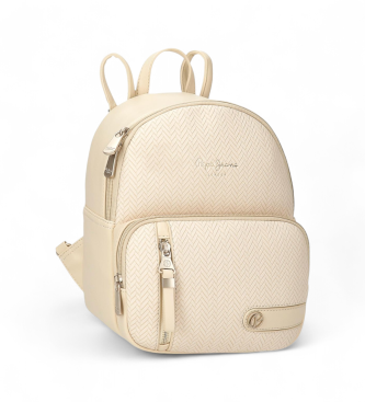 Pepe Jeans Zaino Sprig beige da 25 cm