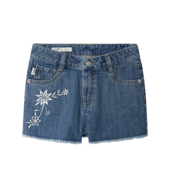 Pepe Jeans Cal��es azuis florais Patty em linha A