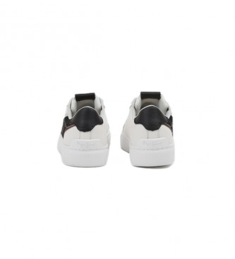 Pepe Jeans Adams Brand white leather sneakers