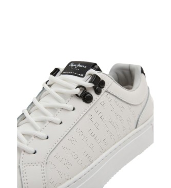 Pepe Jeans Adams Log white leather sneakers