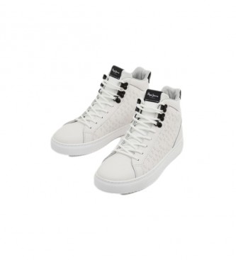 Pepe Jeans Adams Logy chaussures en cuir blanc