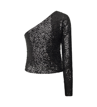 Pepe Jeans Asymmetric top Adele black