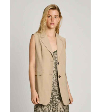 Pepe Jeans Telovnik Adele beige