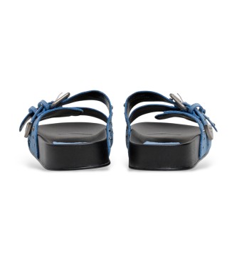 Pepe Jeans Agnes Studs leather sandals blue