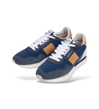 Pepe Jeans Aiden Classic Leder Turnschuhe navy