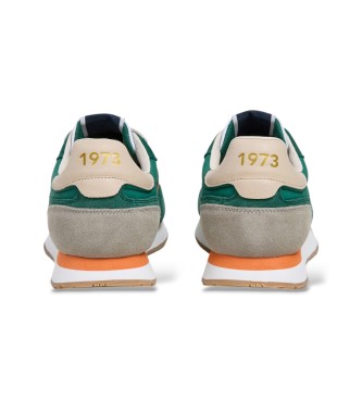 Pepe Jeans Sneakers in pelle verde Aiden Tape