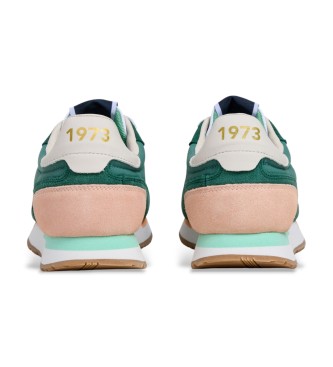 Pepe Jeans Aiden Tape Leather Sneakers green