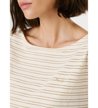 Pepe Jeans T-shirt Alex råhvid