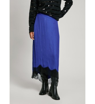 Pepe Jeans Jupe midi Allegra bleu