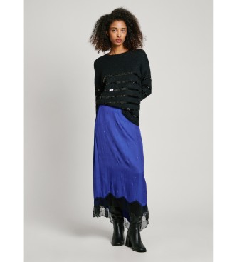 Pepe Jeans Jupe midi Allegra bleu