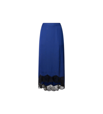 Pepe Jeans Midirok Allegra blauw