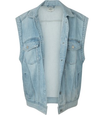 Pepe Jeans Colete Ally Glam Vest azul