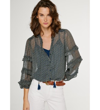 Pepe Jeans Navy Amber Blouse