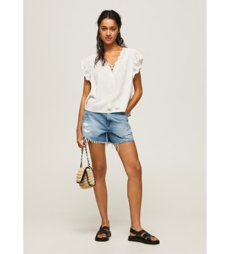 Pepe Jeans Chemisier Anaise blanc