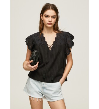 Pepe Jeans Bluse Anaise sort