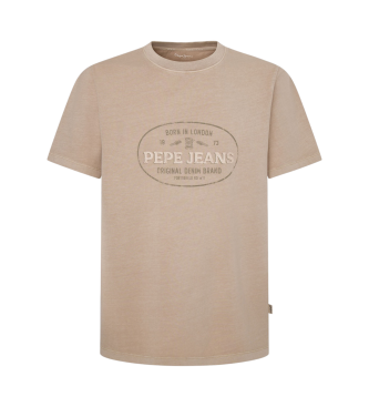 Pepe Jeans T-shirt bege Ander