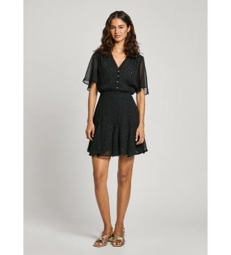 Pepe Jeans Kurzes Kleid Anubis schwarz