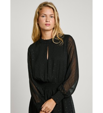 Pepe Jeans Abito midi nero Anushka