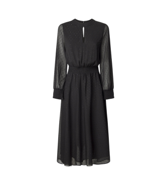 Pepe Jeans Abito midi nero Anushka