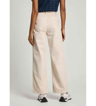 Pepe Jeans Pantalon Anya Blanc Ecru