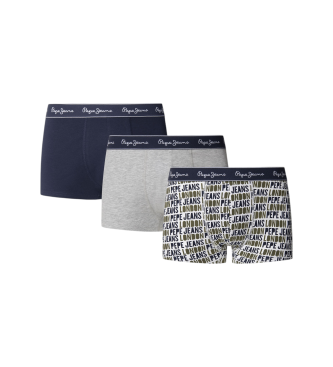 Pepe Jeans Conjunto 3 Cales boxer Ao Logo cinzento, azul marinho