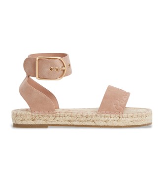 Pepe Jeans Sandali in pelle rosa Arami Log