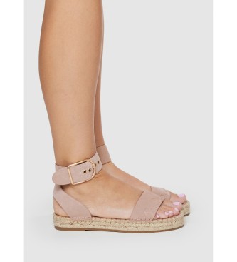 Pepe Jeans Sandali in pelle rosa Arami Log