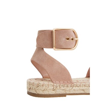 Pepe Jeans Sandali in pelle rosa Arami Log