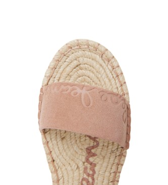 Pepe Jeans Sandali in pelle rosa Arami Log