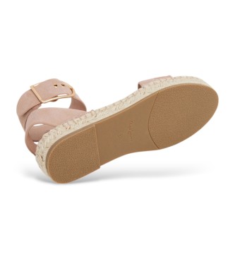 Pepe Jeans Sandali in pelle rosa Arami Log