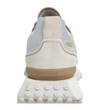 Pepe Jeans Archer Gala beige leather trainers