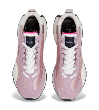 Pepe Jeans T�nis de couro Archer Glam rosa