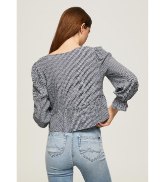 Pepe Jeans Aretha navy blouse