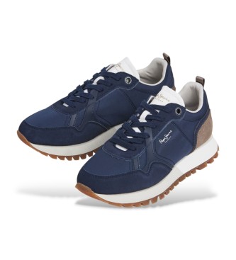 Pepe Jeans Ari Club Leder Turnschuhe navy