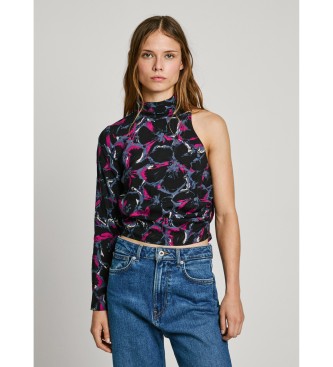 Pepe Jeans Asymmetric top Aria black